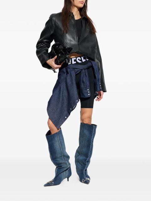 Diesel logo-waistband shorts - Black - zdjęcie produktu nr 2