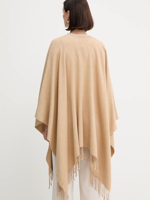Marella poncho Emme by Marella kolor beżowy 2525546031200