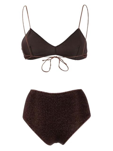 Oséree metallic-detail two-piece bikini - Brown - zdjęcie produktu nr 2