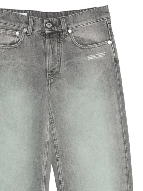 Off-White logo-patch jeans - Grey