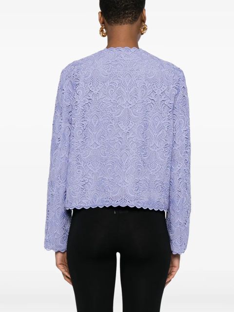 ETRO embroidered jacket - Purple