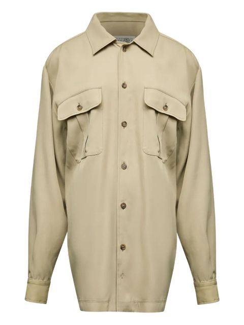 MM6 Maison Margiela button-up shirt dress - Neutrals - zdjęcie produktu nr 1