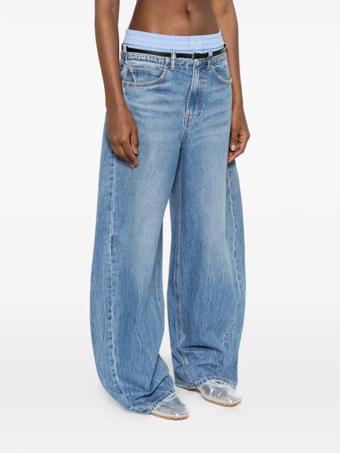 Alexander Wang pocket belted jeans - Blue