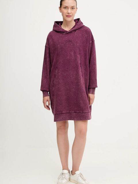 G-Star sukienka bawełniana kolor fioletowy mini oversize D27165.D969 - zdjęcie produktu nr 2