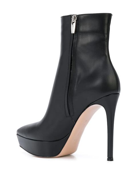 Gianvito Rossi Dasha 115mm platform booties - Black - zdjęcie produktu nr 2