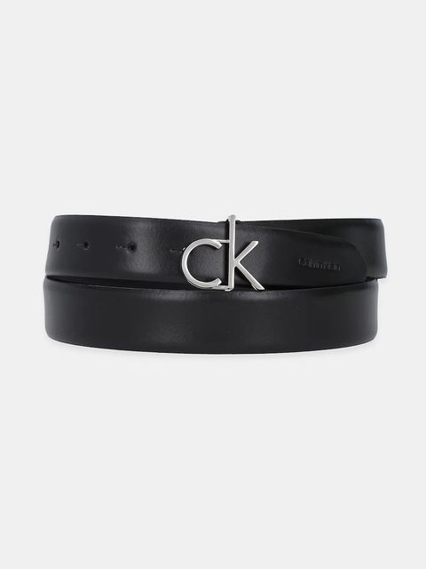 Calvin Klein pasek skórzany damski kolor czarny LV04F7033G