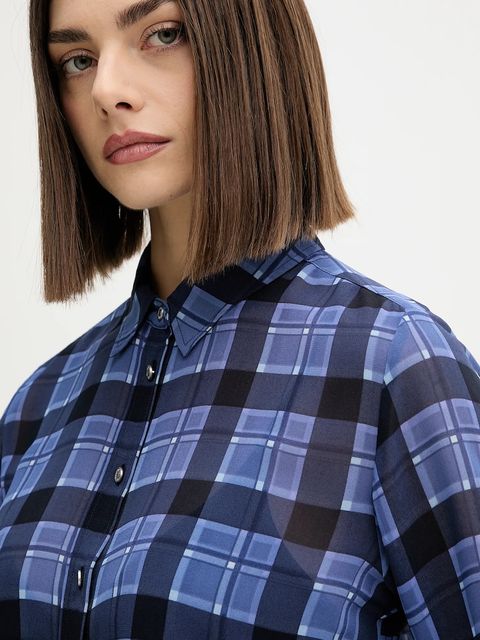 Tommy Jeans koszula damska kolor granatowy relaxed z kołnierzykiem klasycznym DW0DW21452