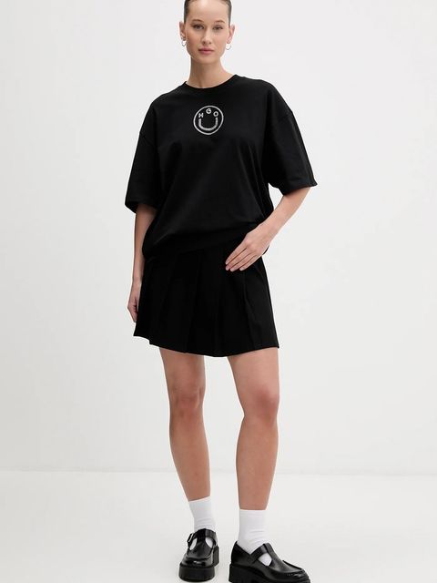 Hugo Blue t-shirt bawełniany Oversized _Tee_B_9 - zdjęcie produktu nr 2