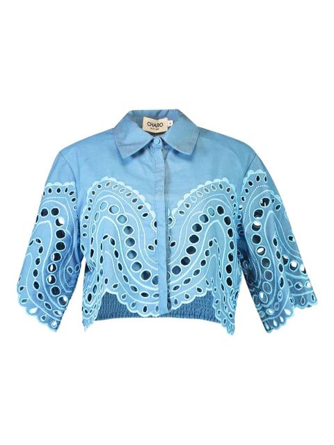 Charo Ruiz Ibiza cut-out storm blouse - Blue - zdjęcie produktu nr 1