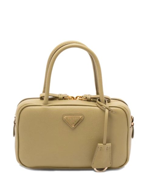 Prada leather tote bag - Neutrals