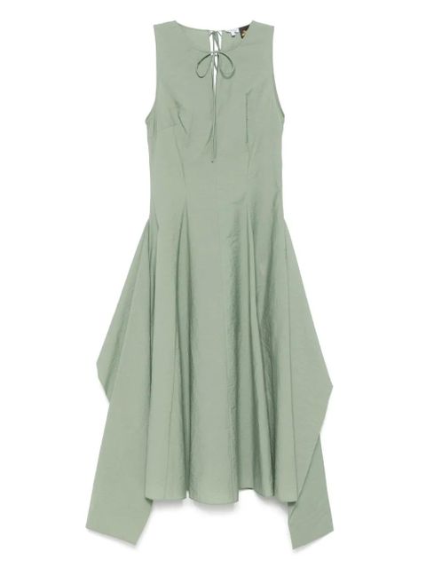 LOEWE crinkle-finish midi dress - Green - zdjęcie produktu nr 1