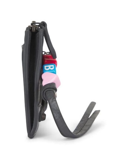 Balenciaga charm leather wallet - Grey