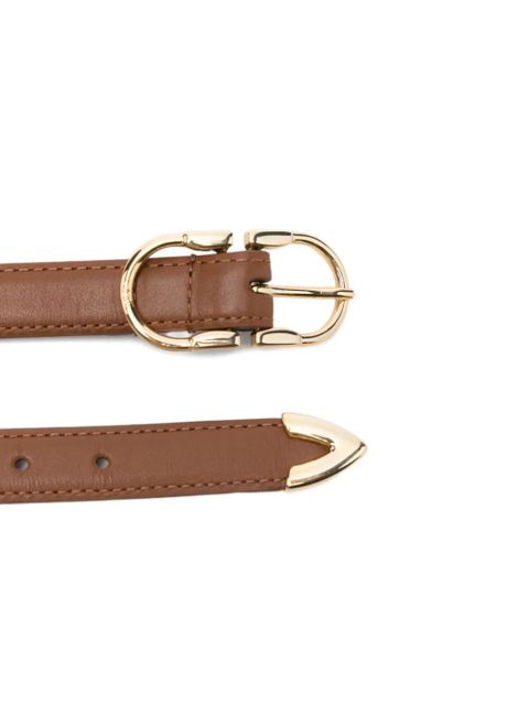 Maje gold-tone buckle leather belt - Brown - zdjęcie produktu nr 2