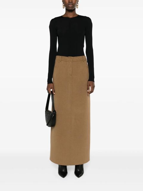 KHAITE The Iskra open-back top - Black