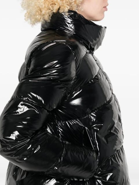 PINKO zip-up puffer jacket - Black