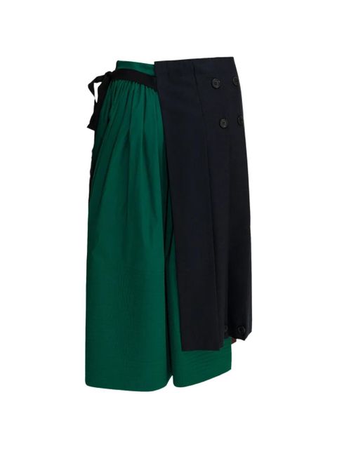 Prada pleated wrap skirt - Blue - zdjęcie produktu nr 2