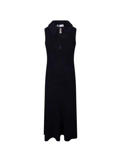 Victoria Beckham collared midi dress - Black - zdjęcie produktu nr 1