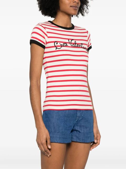 Valentino Garavani striped T-shirt - Red