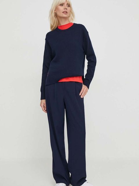 Polo Ralph Lauren sweter bawełniany kolor granatowy lekki 211898583 - zdjęcie produktu nr 2