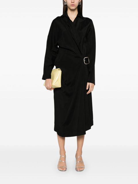 LOEWE belted midi dress - Black - zdjęcie produktu nr 2