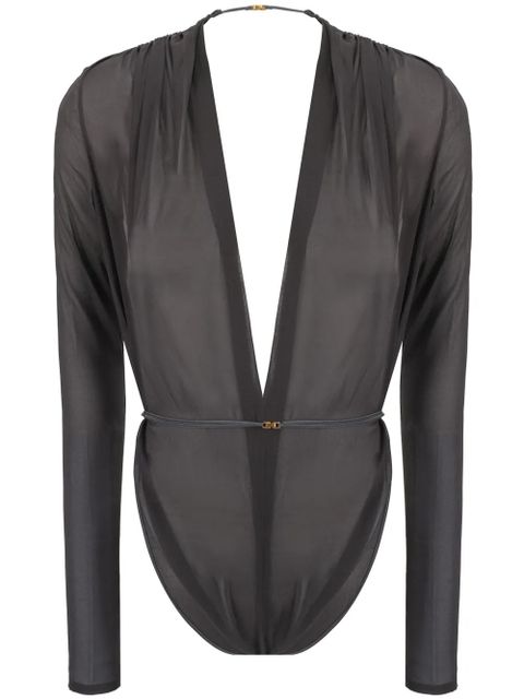 Saint Laurent mousseline body - Black - zdjęcie produktu nr 1
