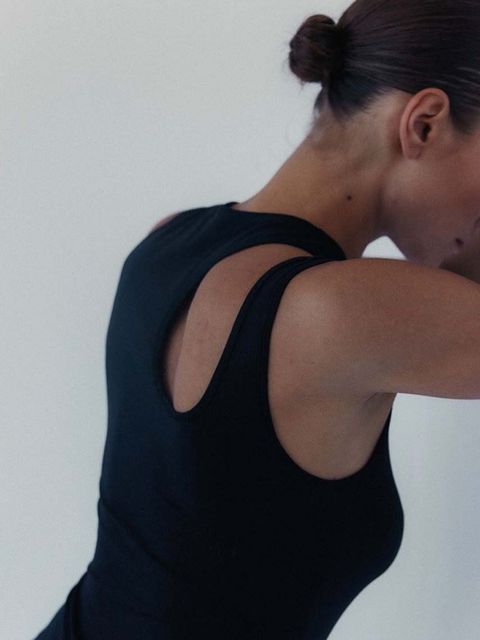 MUUV. sukienka LARME kolor czarny mini dopasowana