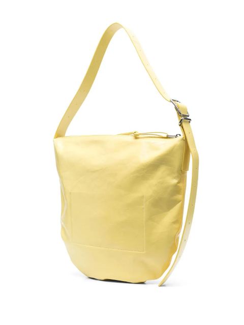 Jil Sander polished-finish leather tote bag - Yellow - zdjęcie produktu nr 2