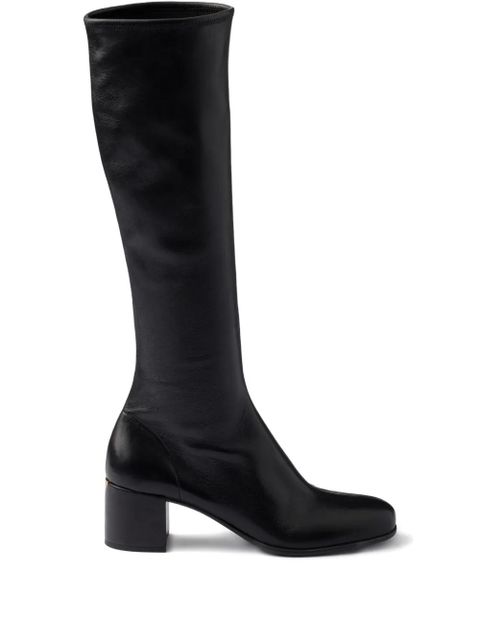 Prada 55mm nappa-leather boots - Black - zdjęcie produktu nr 1