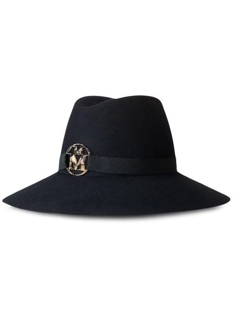 Maison Michel Kate wool-felt fedora hat - Blue - zdjęcie produktu nr 1