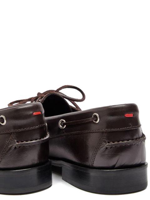 Aeyde Harris lace-up leather loafers - Brown - zdjęcie produktu nr 2