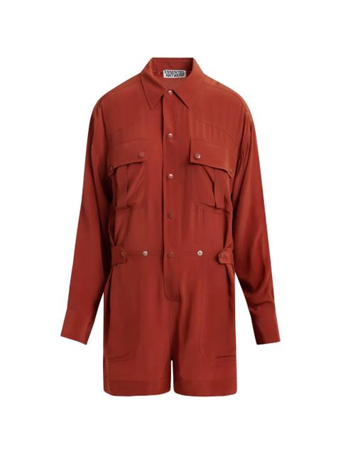 Essentiel Antwerp chest-pockets midi dress - Orange - zdjęcie produktu nr 2