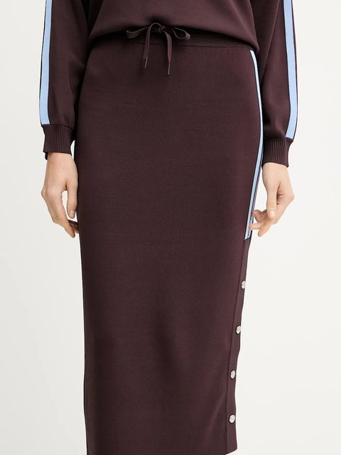 Pinko spódnica kolor bordowy midi prosta 105393 A2FQ - zdjęcie produktu nr 2