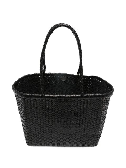 DRAGON DIFFUSION small braided-handle tote bag - Black