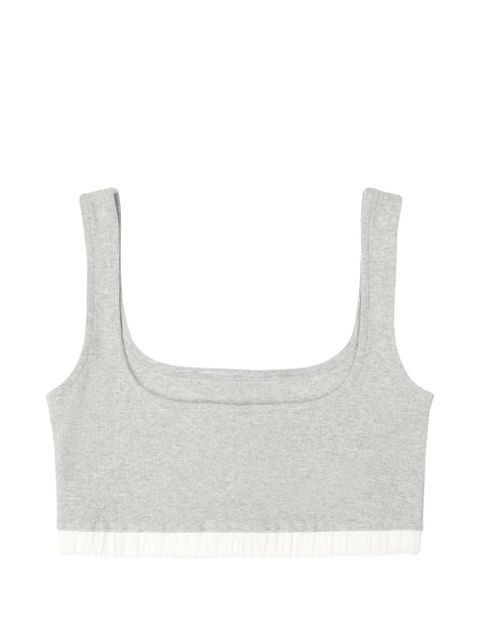 ENTIRE STUDIOS ribbed button-detail bra - Grey - zdjęcie produktu nr 2