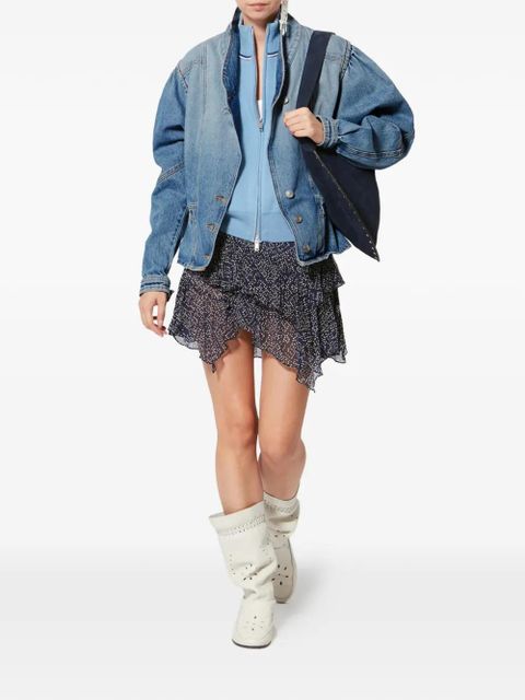 ISABEL MARANT Dolie panelled denim jacket - Blue - zdjęcie produktu nr 2