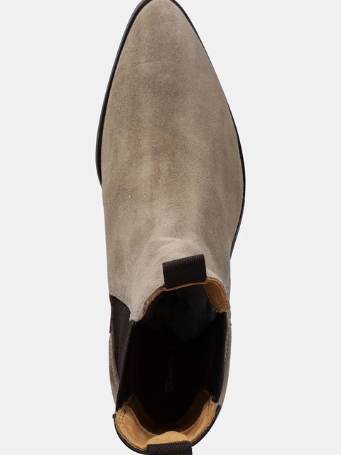 Gant sztyblety zamszowe St Broomly damskie kolor beżowy na płaskim obcasie 31553093