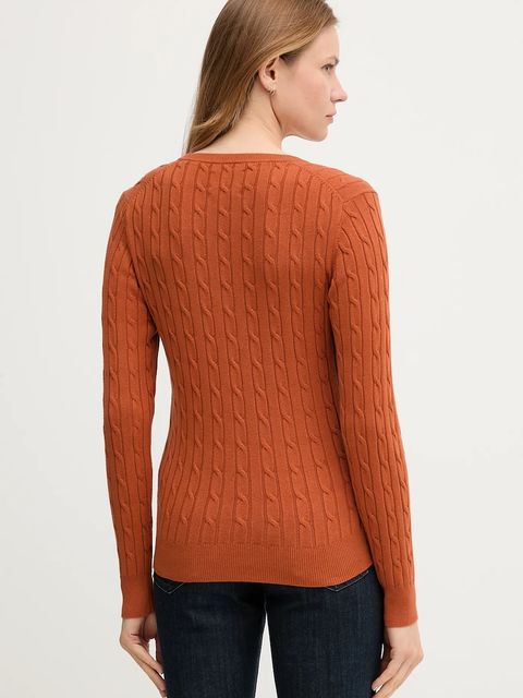 Gant sweter damski kolor pomarańczowy lekki