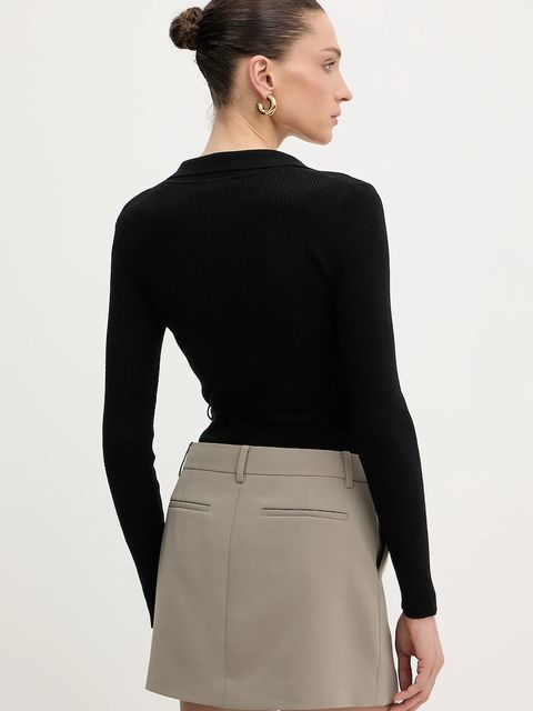 Fracomina body damskie kolor czarny FR25WT5001K43301 - zdjęcie produktu nr 2