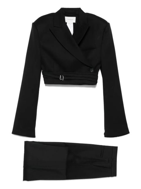 Sportmax wrap-design cropped jacket - Black - zdjęcie produktu nr 1