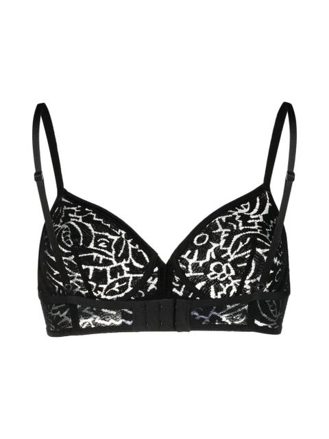 ERES floral lace-detail bra - Black - zdjęcie produktu nr 2