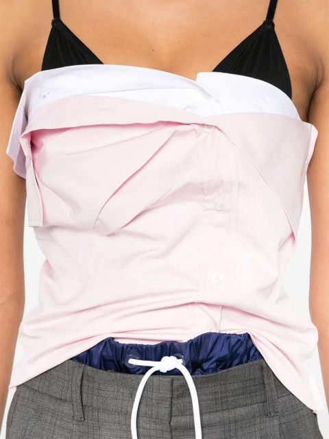 Miu Miu poplin top - Pink