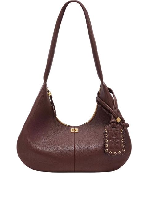 GANNI medium Hobo tote bag - Brown - zdjęcie produktu nr 1