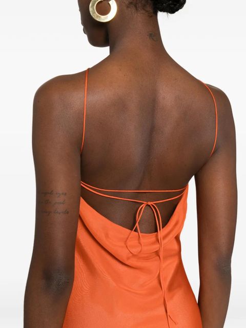 SIR. Danica halterneck mini skirt - Orange