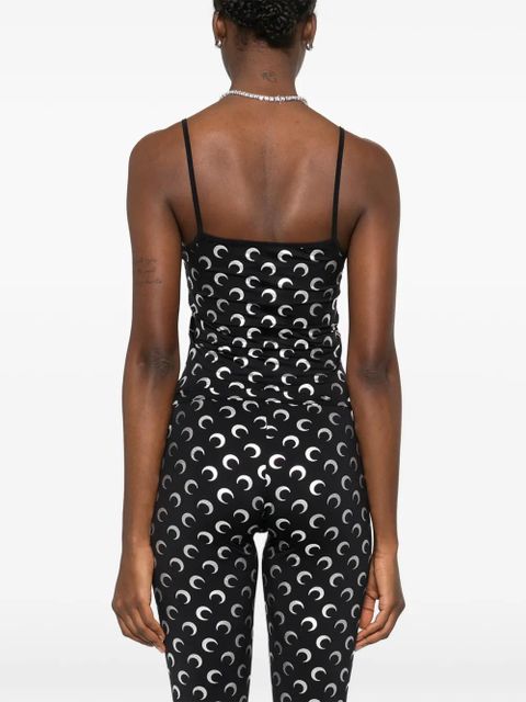 Marine Serre moon-print top - Black