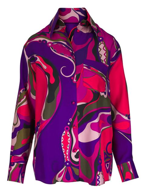 PUCCI graphic-pattern shirt - Purple - zdjęcie produktu nr 1