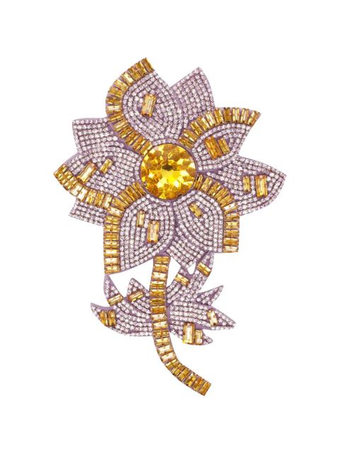 Essentiel Antwerp flower brooch - Purple - zdjęcie produktu nr 1
