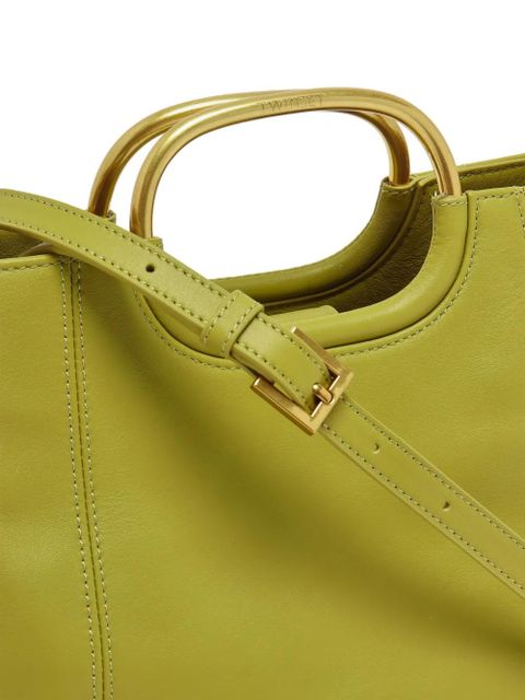 TWINSET metal-handle leather tote bag - Green