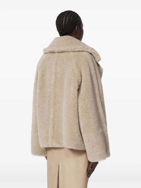 Max Mara double-breasted teddy coat - Neutrals - zdjęcie produktu nr 2