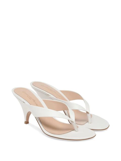 Gianvito Rossi 70mm Sofia strap leather sandals - White - zdjęcie produktu nr 2
