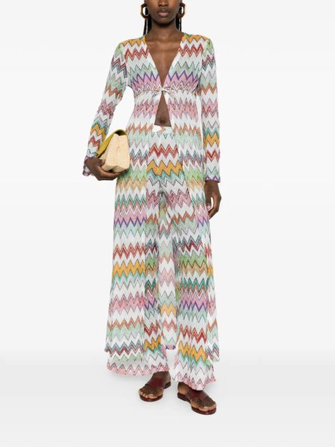 Missoni zigzag beach cover-up - White - zdjęcie produktu nr 2